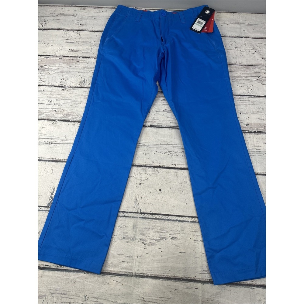 NWT Under Armour Men's Tapered Pants 34X32 Sky Blue NWT - Picture 2 of 12
